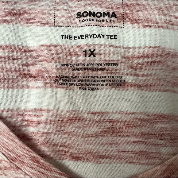 Bundle of 3 Woman’s Sonoma Vee Neck Tees 1X - Picture 3 of 7